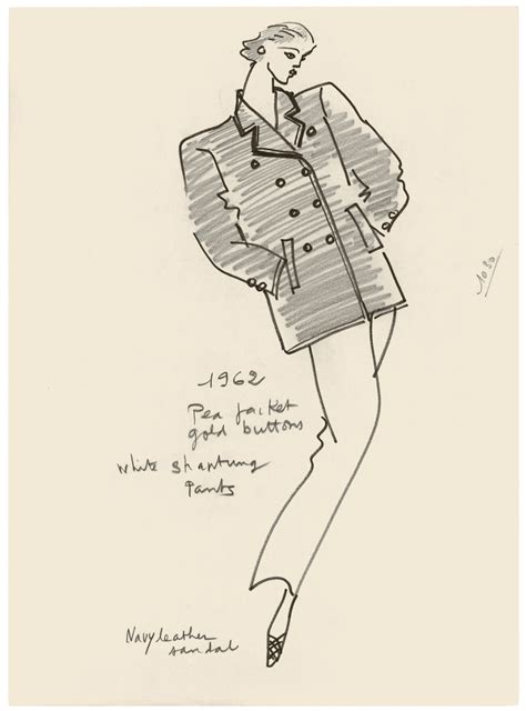 yves saint laurent sketch|yves Saint Laurent famous designs.